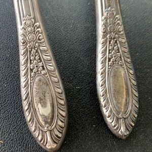 Manchester sterling silver handles set of 2 serving PC